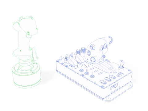 Aircraft control joystick 3D Model