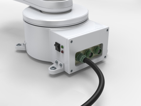 Industrial Robotic Arm Set Modelo 3D