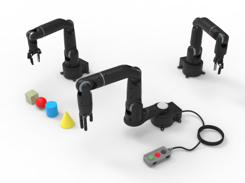 Industrial Robotic Arm Set Modelo 3D