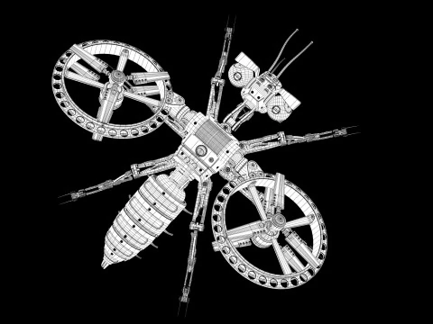 Vespa rob&ocirc; Modelo 3D