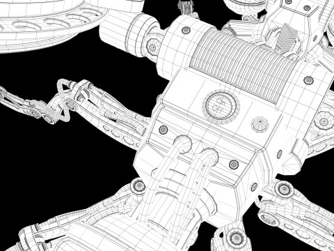 Robot wasp 3D Model