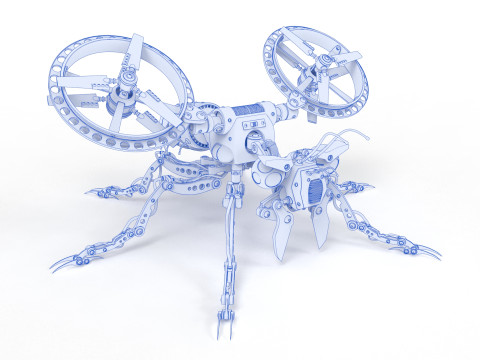 Robot wasp 3D Model