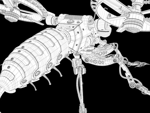 Robot wasp 3D Model