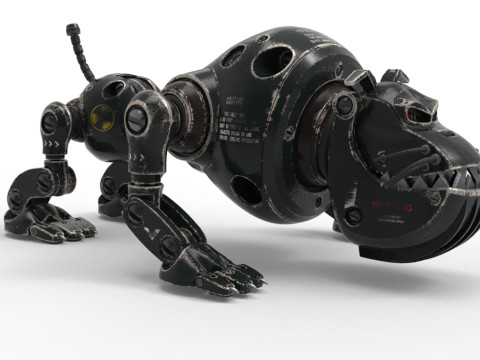 Cyborg Robot Dog 3D मॉडल