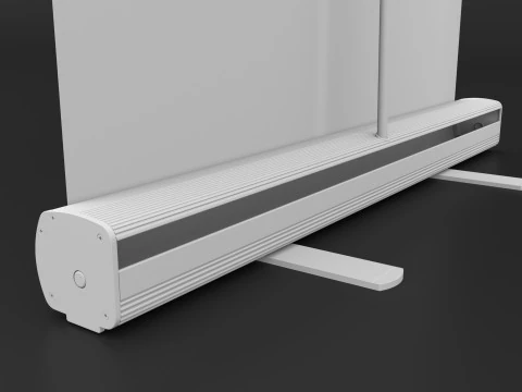 Banner Roll-up Stand 3D Model