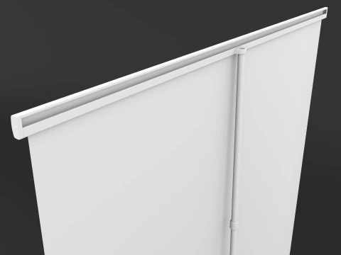 Banner Roll-up Stand 3D Model