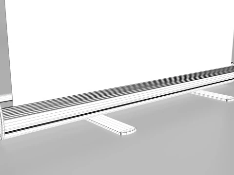 Banner Roll-up Stand 3D Model