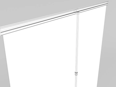 Banner Roll-up Stand 3D Model
