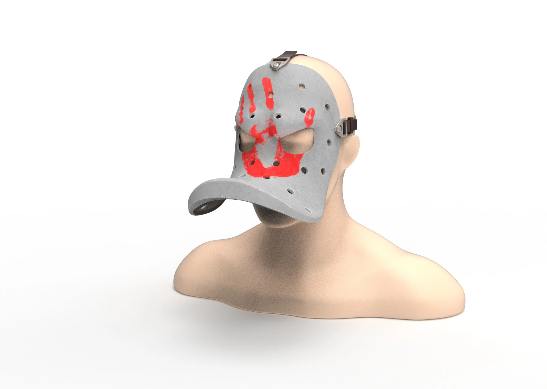 Mask angry duck 3D Model .c4d .max .obj .3ds .fbx .stl .blend