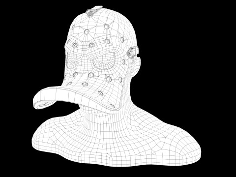 Mask angry duck 3D-Modell