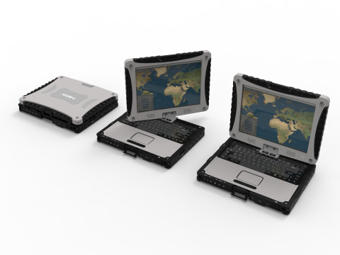 Military rugged Notebook 3D 모델
