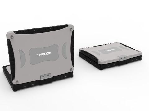 Military rugged Notebook 3D-Modell