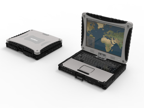 Military rugged Notebook 3D-Modell