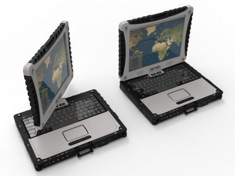 Military rugged Notebook 3D-Modell