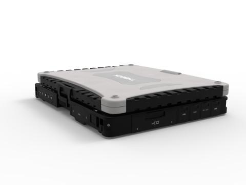 Military rugged Notebook 3D-Modell