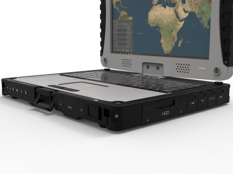 Military rugged Notebook 3D-Modell