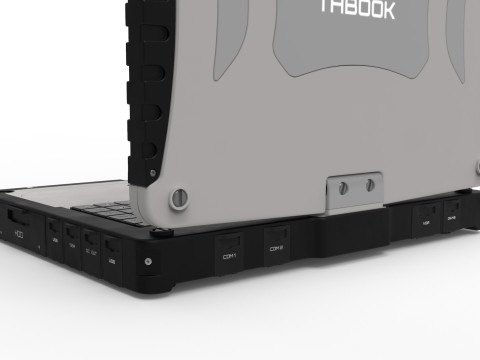 Military rugged Notebook 3D-Modell