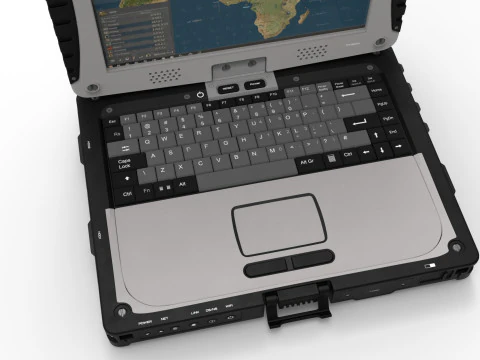 Military rugged Notebook 3D Model