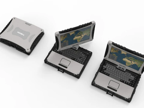 Military rugged Notebook 3D Model