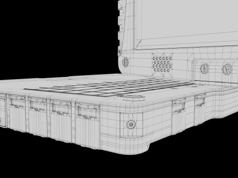 Military rugged Notebook 3D Model
