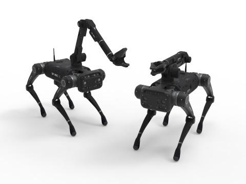 Robot dog with manipulator 3D Model