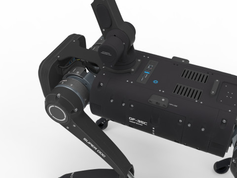 Robot dog with manipulator 3D Model