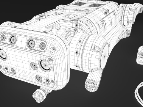 Robot dog with manipulator 3D Model