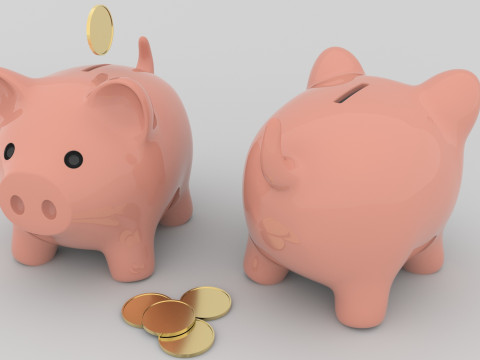 Piggy Bank Modello 3D