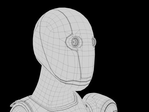 Humanoid Robot Android 3D 模型