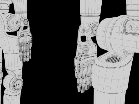 Humanoid Robot Android 3D 模型