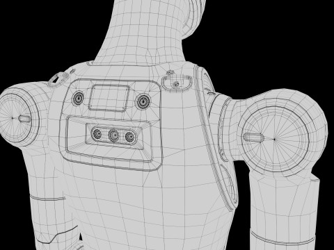 Humanoid Robot Android 3D 模型