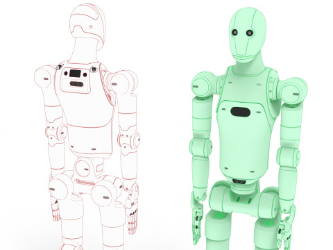 Humanoid Robot Android 3D 模型