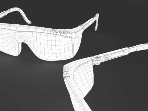Safety Protective Glasses 3D Model