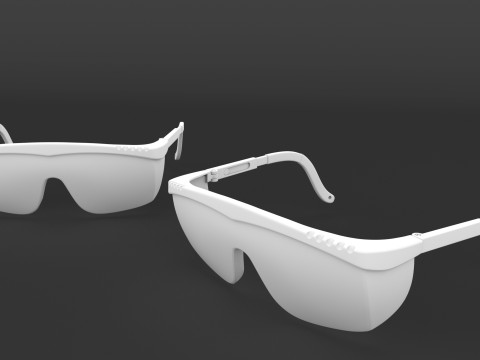 Safety Protective Glasses 3D Model