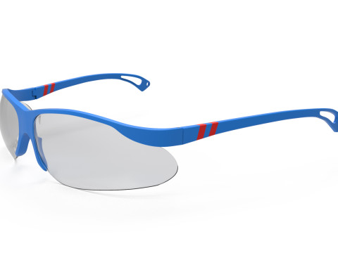 Safety Protective Sun Glasses 3D Model