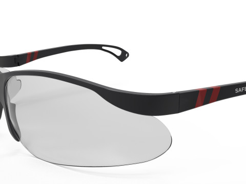 Safety Protective Sun Glasses 3D Model