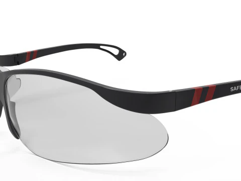 Safety Protective Sun Glasses 3D Model