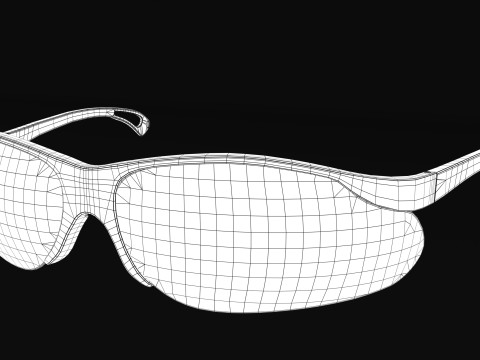 Safety Protective Sun Glasses 3D Model