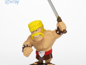 barbar clash of clans 3D Model