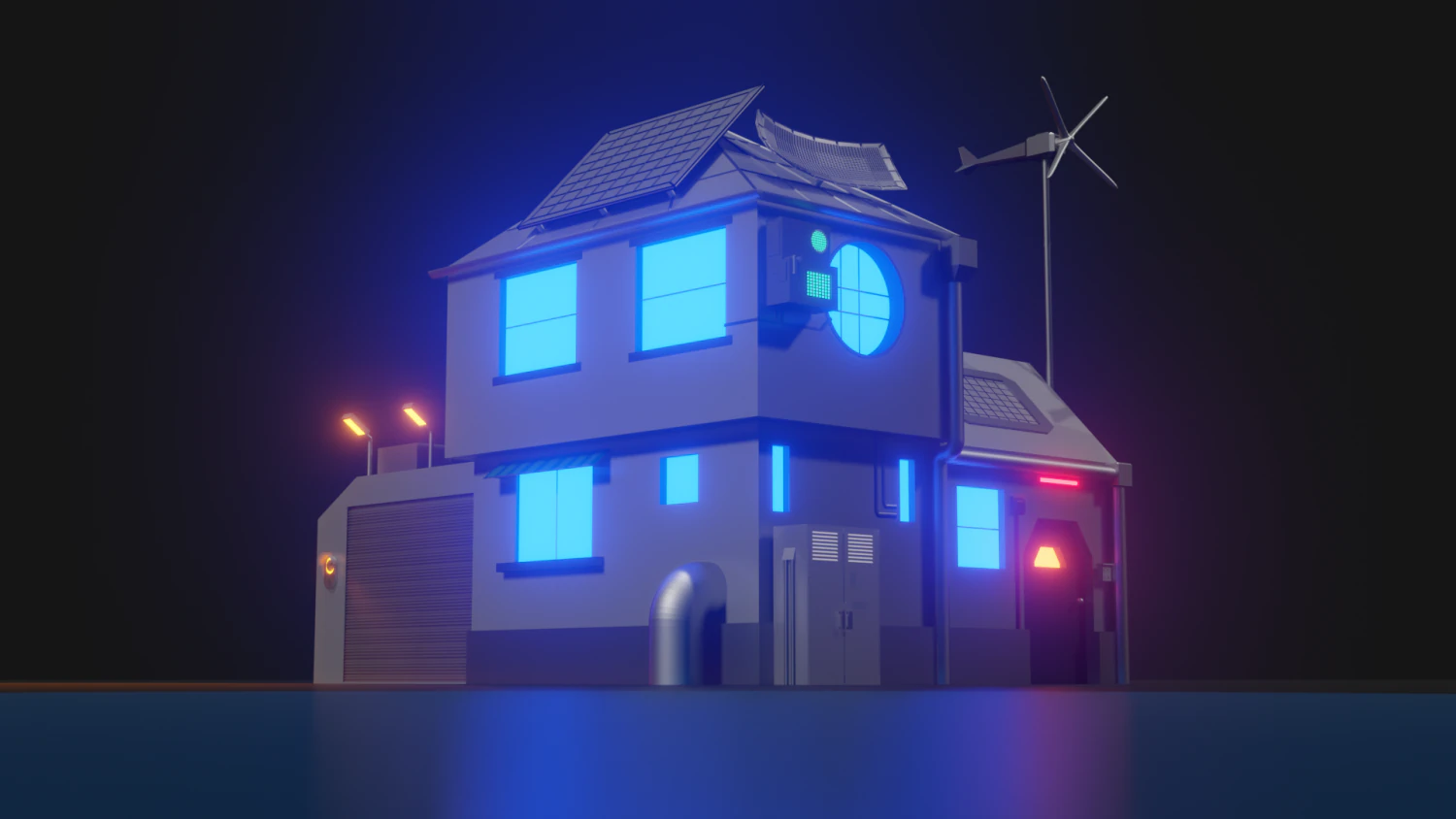 lowpoly house 3D Model .c4d .max .obj .3ds .fbx .stl .blend