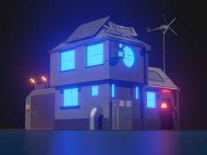 lowpoly house 3Dモデル