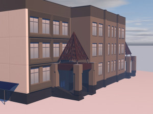shopping center Modello 3D