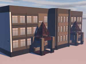 shopping center Modello 3D