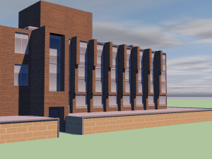 university Modello 3D