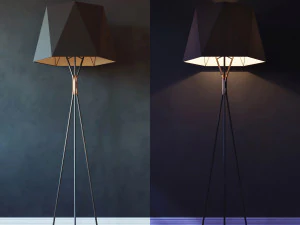 cvl luminaires solitaire floor lamp 3D Model
