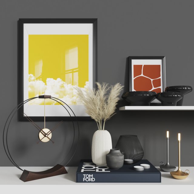 decirative set 1 13 pieces Modelo 3D .c4d .max .obj .3ds .fbx .stl .blend 