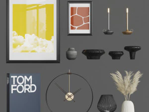 decirative set 1 13 pieces 3D Model