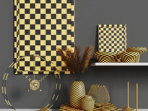 decirative set 1 13 pieces 3D Model