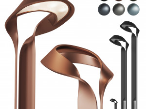 artform hi-glo and lo-glo street and path lights 3 light 6 colors 3D Model