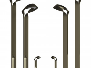 artform hi-glo and lo-glo street and path lights 3 light 6 colors 3Dモデル